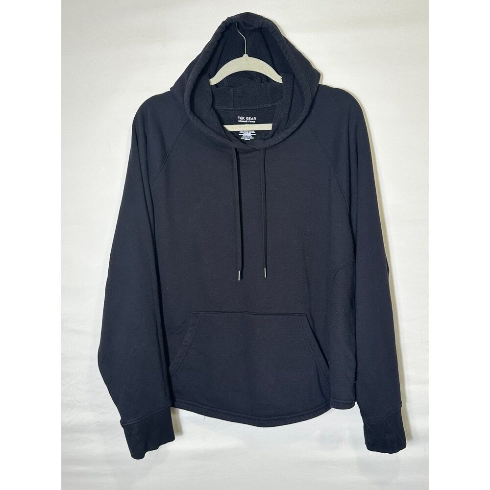 Tek Gear Women's Ultimate Fleece Plus Size Pullover Hoodie Size 1X Black